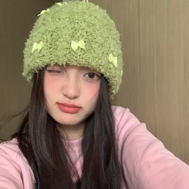 Bow Knitted Beanie