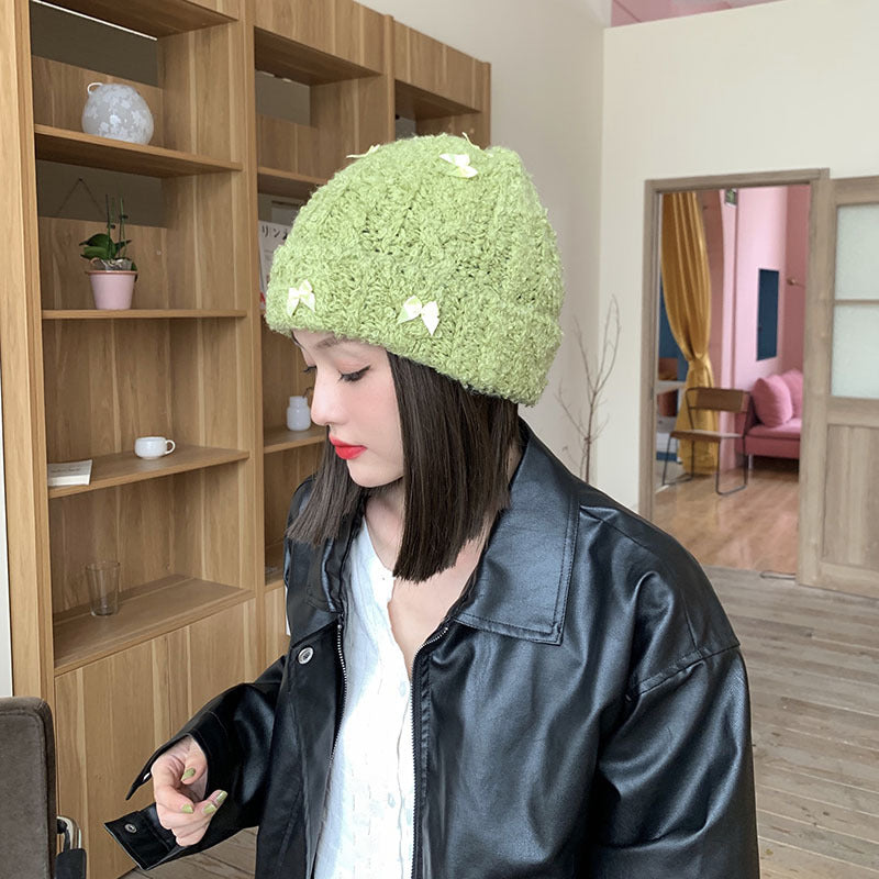 Bow Knitted Beanie