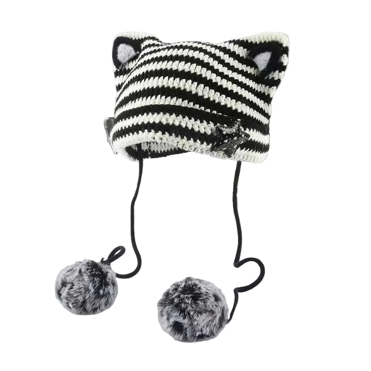 Punk Cat Ears Knit Beanie