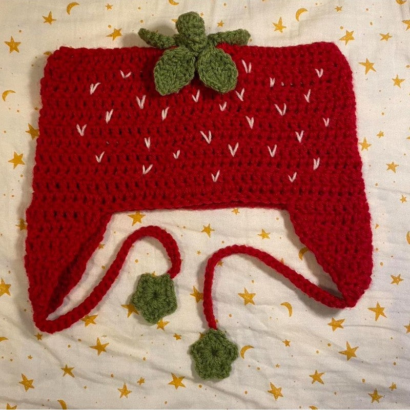 Hand Knitted Striped Woolen Beanie