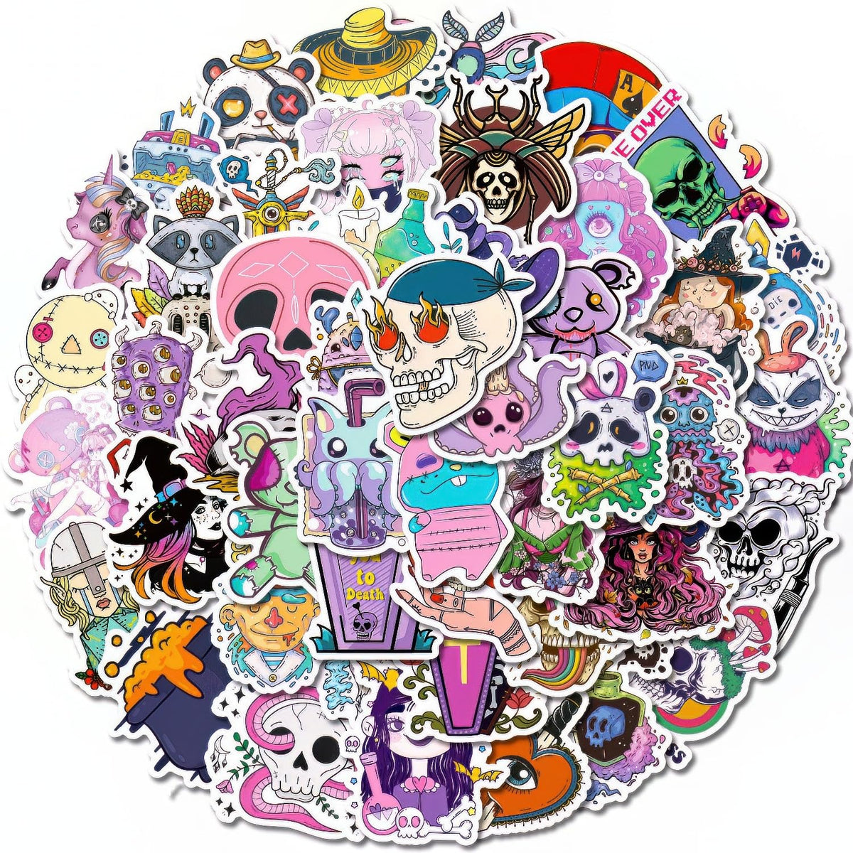 50 PCS Emo Stickers