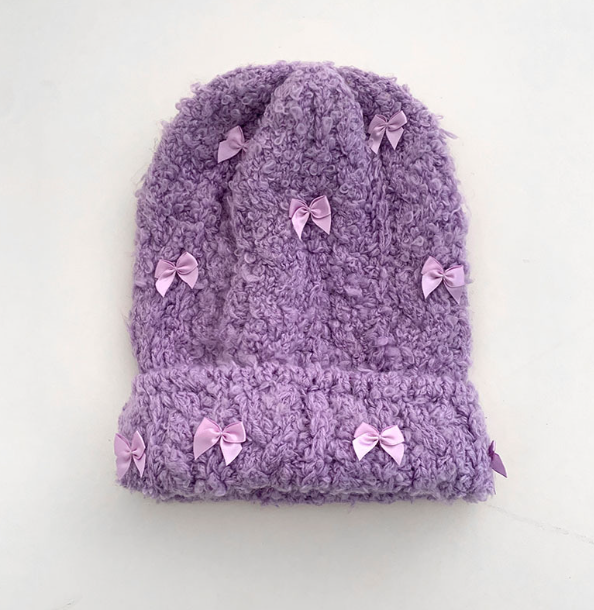 Bow Knitted Beanie